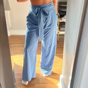 Soybu Women's Sky Blue Wide-Leg Pants